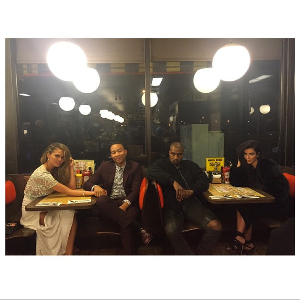 Kim Kardashian, Kanye West, Chrissy Teigen, John Legend Kim Kardashian, Kanye West, Chrissy Teigen, John Legend